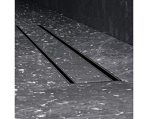 Душевой лоток AM.PM MasterFlow 60 W01SC-U11-060-04BM с Черной матовой решеткой / под плитку Tile