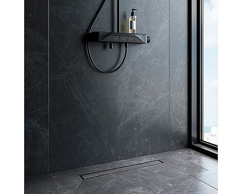 Душевой лоток AM.PM MasterFlow 60 W01SC-U11-060-04BM с Черной матовой решеткой / под плитку Tile