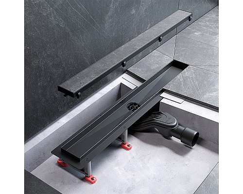 Душевой лоток AM.PM MasterFlow 60 W01SC-U11-060-04BM с Черной матовой решеткой / под плитку Tile