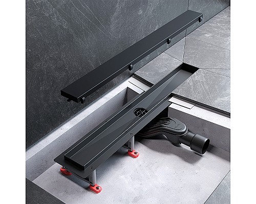 Душевой лоток AM.PM MasterFlow 60 W01SC-U11-060-04BM с Черной матовой решеткой / под плитку Tile