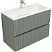 Тумба под раковину Aquanet Джейн 100 313320 подвесная Мисти грин