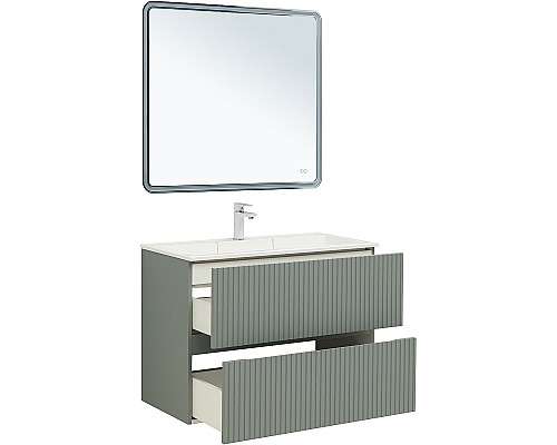 Тумба под раковину Aquanet Джейн 100 313320 подвесная Мисти грин