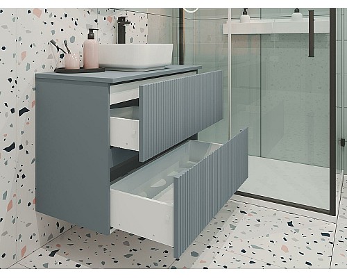 Тумба под раковину Aquanet Джейн 100 313320 подвесная Мисти грин