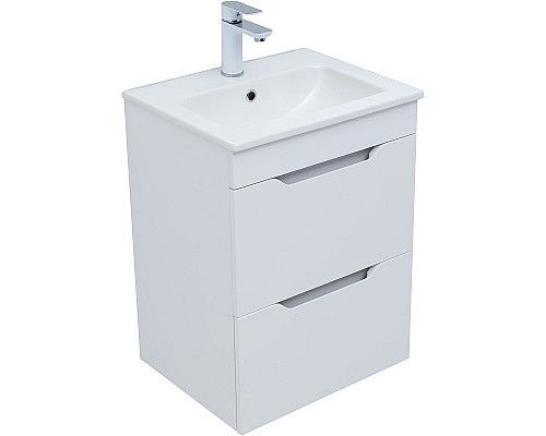 Тумба под раковину Aquanet Практика 50 330455 подвесная Белая матовая