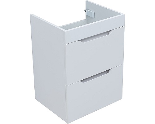 Тумба под раковину Aquanet Практика 50 330455 подвесная Белая матовая