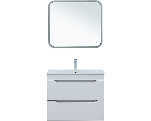 Тумба под раковину Aquanet Практика 80 330459 подвесная Белая матовая