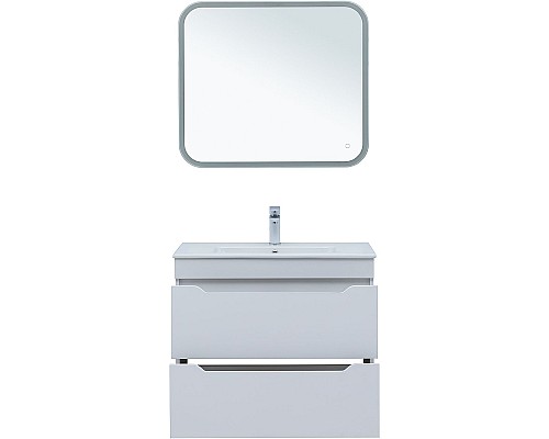 Тумба под раковину Aquanet Практика 80 330459 подвесная Белая матовая