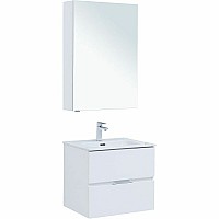 Комплект мебели для ванной Aquanet Алвита New 60 274216 подвесной Белый матовый