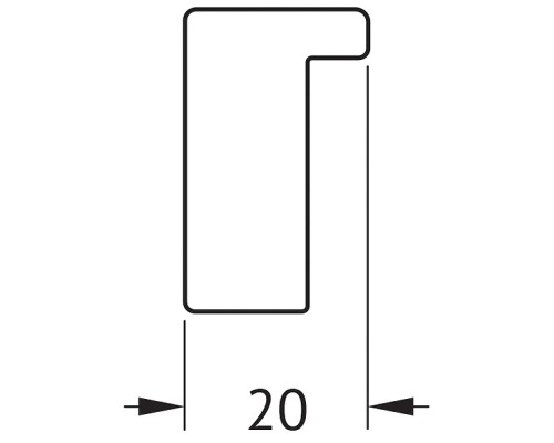 Зеркало Evoform Definite 76х56 BY 7474 в багетной раме - Белый 20 мм