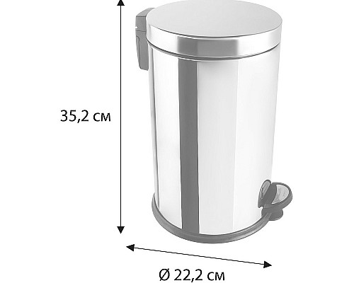 Ведро для мусора Fixsen FX-34024N Хром