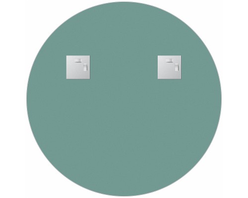 Зеркало Evoform Shadow d60 BY 0561 с металлической полочкой - Черный цвет