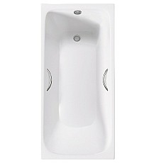 Чугунная ванна Delice Continental Plus 150x70 DLR230633R с отверстиями под ручки без антискользящего покрытия