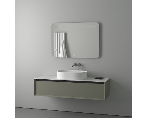 Зеркало Evoform Ledline 70x100 с подсветкой 8.5 W - сенсорный выключатель