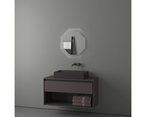 Зеркало Evoform Ledshine 60x60 с подсветкой 19 W - сенсорный выключатель - нейтральный белый свет