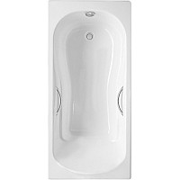 Чугунная ванна Delice Haiti Luxe 170x80 DLR230638R с отверстиями под ручки без антискользящего покрытия