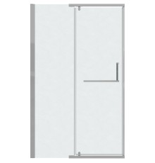 Душевая дверь Grossman Pragma 110 100.K33.03.110.10.02 профиль Хром стекло шиншилла