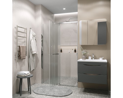 Душевая дверь Grossman Pragma 110 100.K33.03.110.10.02 профиль Хром стекло шиншилла