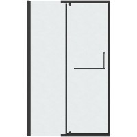 Душевая дверь Grossman Pragma 110 100.K33.03.110.21.02 профиль Черный матовый стекло шиншилла