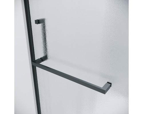 Душевая дверь Grossman Pragma 110 100.K33.03.110.21.02 профиль Черный матовый стекло шиншилла