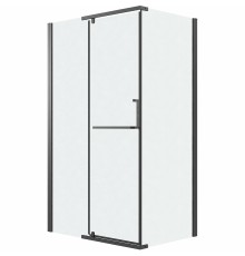 Душевой уголок Grossman Pragma 100х80 120.K33.03.1080.21.02 профиль Черный матовый стекло шиншилла