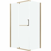 Душевой уголок Grossman Pragma 120х80 120.K33.03.1280.32.00 профиль Золото сатин стекло прозрачное