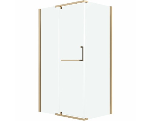 Душевой уголок Grossman Pragma 120х80 120.K33.03.1280.32.00 профиль Золото сатин стекло прозрачное