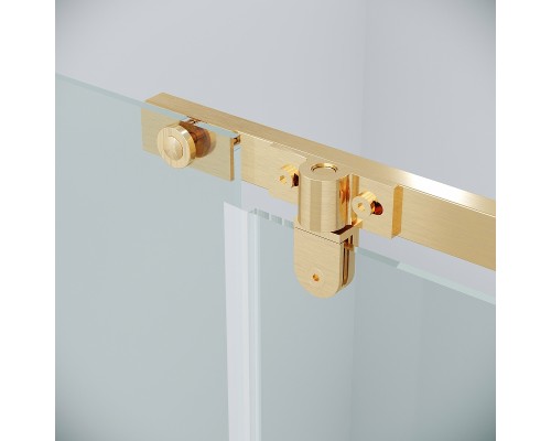 Душевой уголок Grossman Pragma 120х80 120.K33.03.1280.32.00 профиль Золото сатин стекло прозрачное