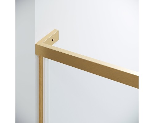 Душевой уголок Grossman Pragma 120х80 120.K33.03.1280.32.00 профиль Золото сатин стекло прозрачное