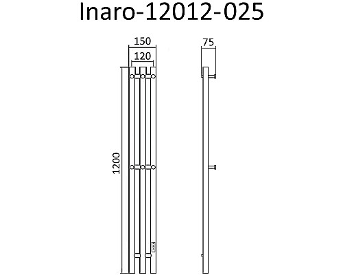 Электрический полотенцесушитель Маргроид Inaro 1200x120 Inaro-12012-025 Хром Электрический полотенцесушитель Маргроид Inaro 1200x120 Inaro-12012-025 Хром
