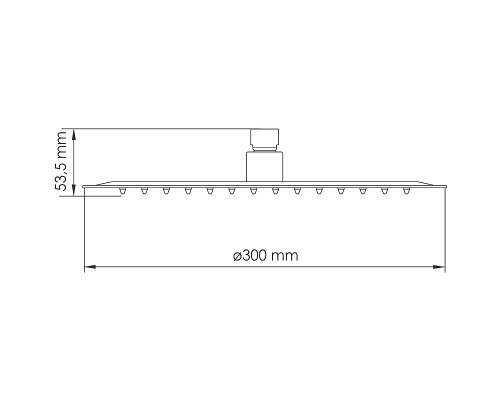 Верхний душ WasserKRAFT Asphe A332 Розовое золото