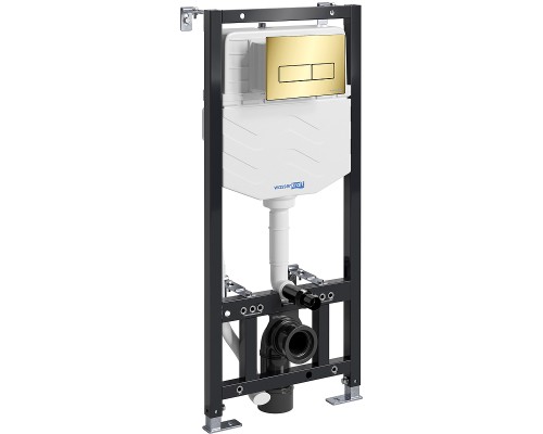 Инсталляция WasserKRAFT Aller 10TLT.010.ME.PG03 для унитаза с клавишей смыва Золото