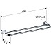 Полотенцедержатель Remer 900 NV33CR двойной Хром