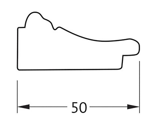 Зеркало Evoform Definite 49х39 BY 3639 в багетной раме - Махагон с орнаментом 50 мм