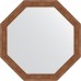 Зеркало Evoform Octagon 59х59 в багетной раме - Сухой тростник 51 мм
