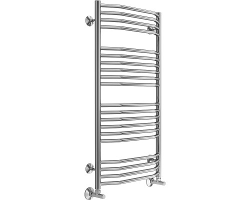 Водяной полотенцесушитель Terminus Виктория П20 500x1000 4670078529541 Хром, нижнее подключение, G 1/2" ВР, с угловым соединением