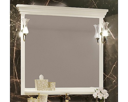Зеркало Opadiris Риспекто 105 00-00007047 Слоновая кость с выключателем
