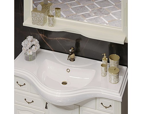 Зеркало Opadiris Риспекто 105 00-00007047 Слоновая кость с выключателем