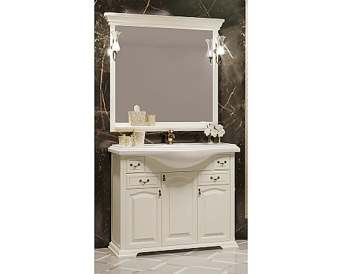 Зеркало Opadiris Риспекто 105 00-00007047 Слоновая кость с выключателем