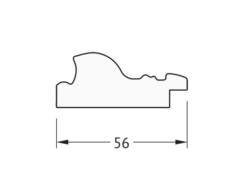 Зеркало Evoform Octagon 50х50 BY 3694 в багетной раме - Виньетка состаренная бронза 56 мм