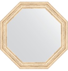 Зеркало Evoform Octagon 50х50 в багетной раме - Слоновая кость 51 мм