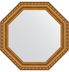 Зеркало Evoform Octagon 50х50 в багетной раме - Золотой акведук 61 мм