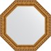 Зеркало Evoform Octagon 50х50 BY 3715 в багетной раме - Золотой акведук 61 мм