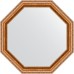 Зеркало Evoform Octagon 62х62 в багетной раме - Версаль бронза 64 мм