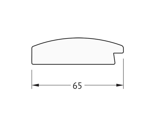 Зеркало Evoform Octagon 72х72 в багетной раме - Орех 65 мм