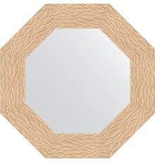 Зеркало Evoform Octagon 57х57 в багетной раме - Золотые дюны 90 мм