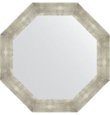 Зеркало Evoform Octagon 77х77 в багетной раме - Алюминий 90 мм