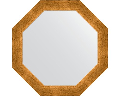 Зеркало Evoform Octagon 55х55 BY 3973 в багетной раме - Травленое золото 59 мм