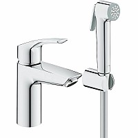 Смеситель для раковины Grohe Eurosmart 23124003 с гигиеническим душем Хром