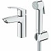 Смеситель для раковины Grohe Eurosmart 23124003 с гигиеническим душем Хром