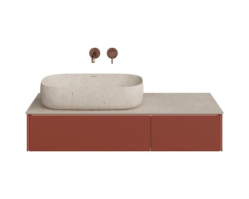 Тумба под раковину Kerama Marazzi Magica 120 MA.120.2\VR.M подвесная Венецианский красный